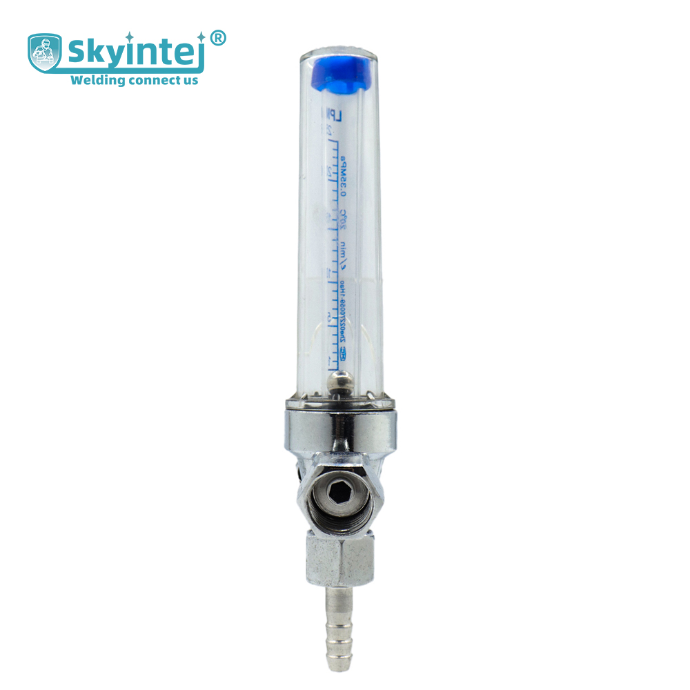 Aluminium Body Argon / CO2 Flowmeter 1-25Lpm Flow OEM Customized