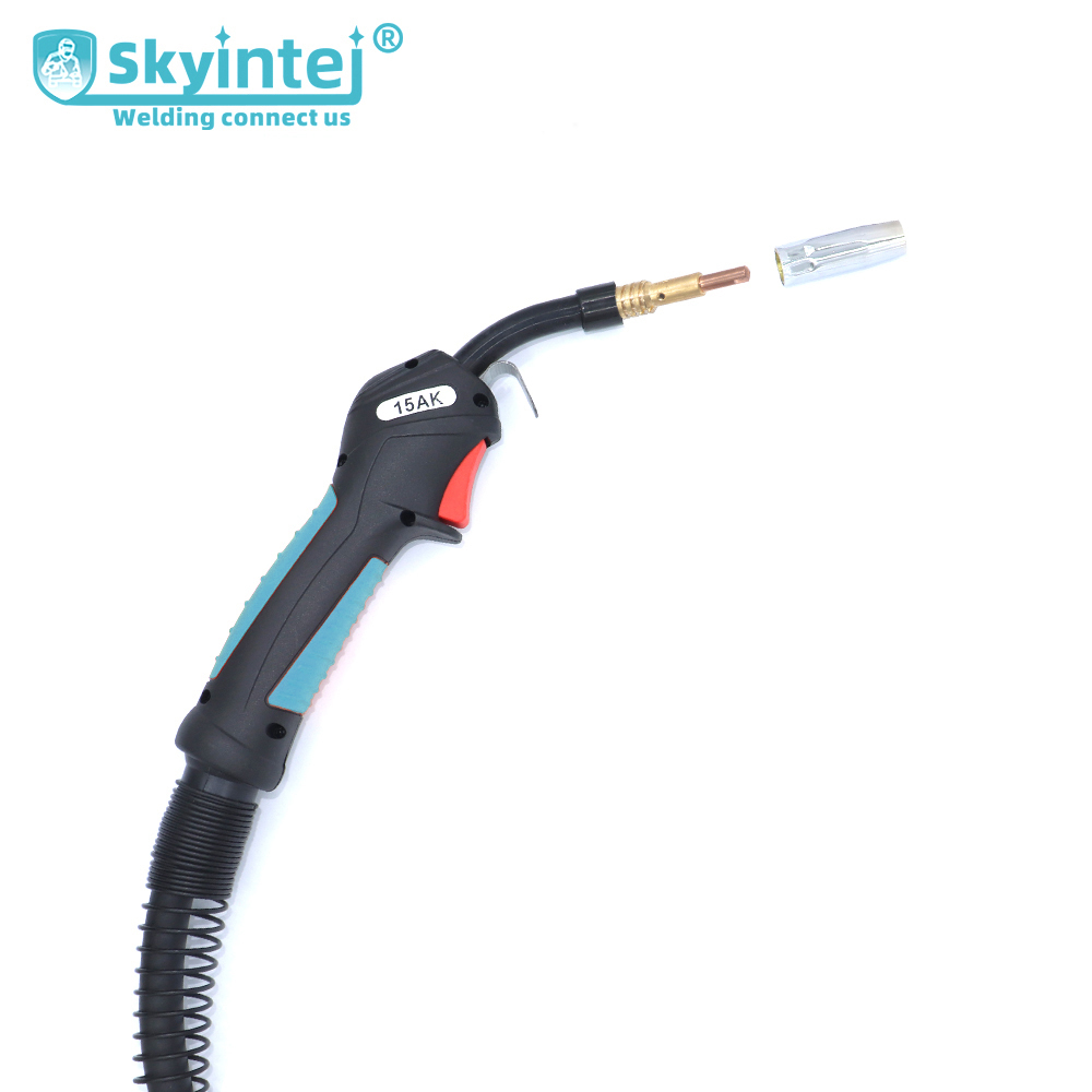Gas Cooled 15AK Welding Torch Customized With Electrical Transmission