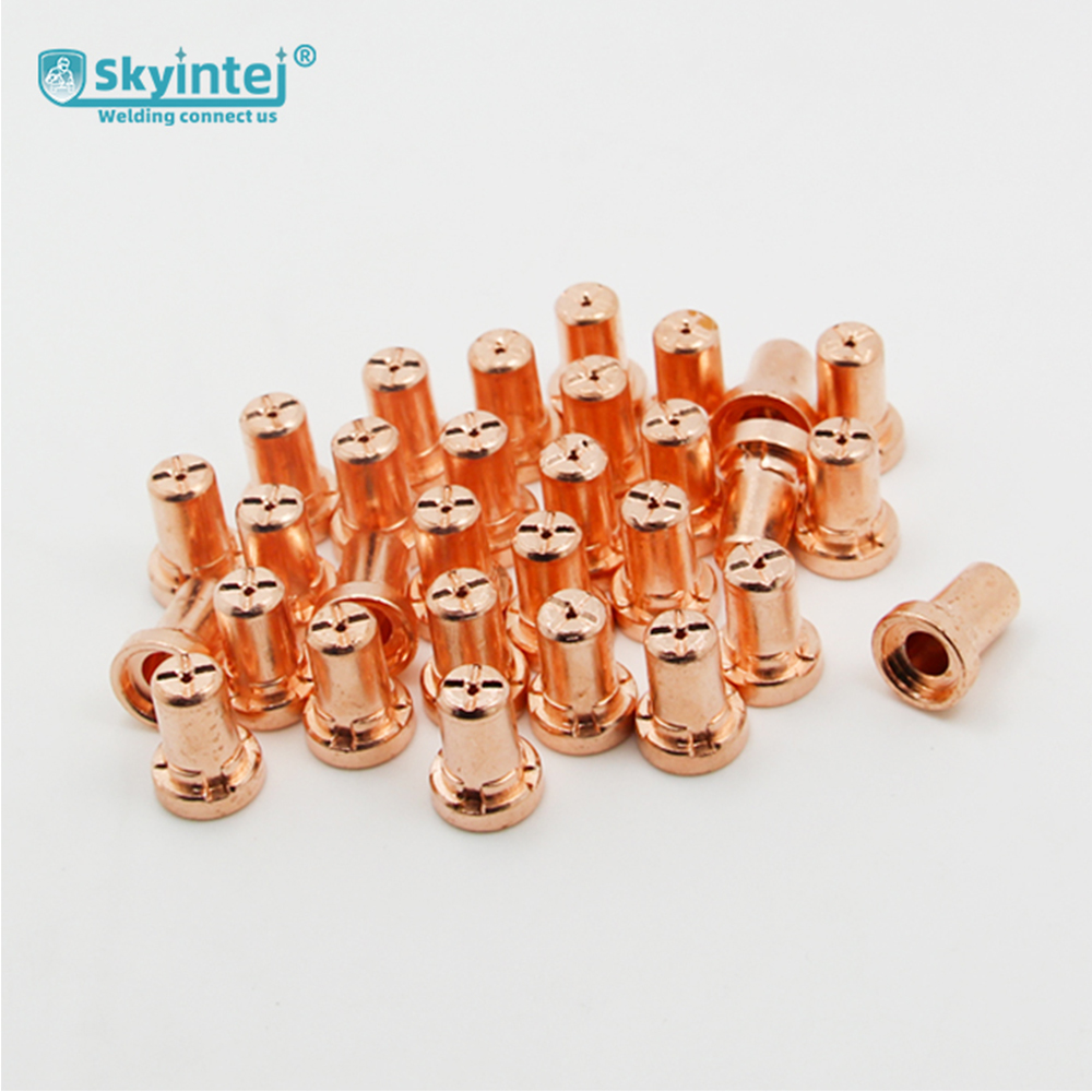 PT31 Plasma Cutting Tip Thin Wall Copper Material With Silver Plating