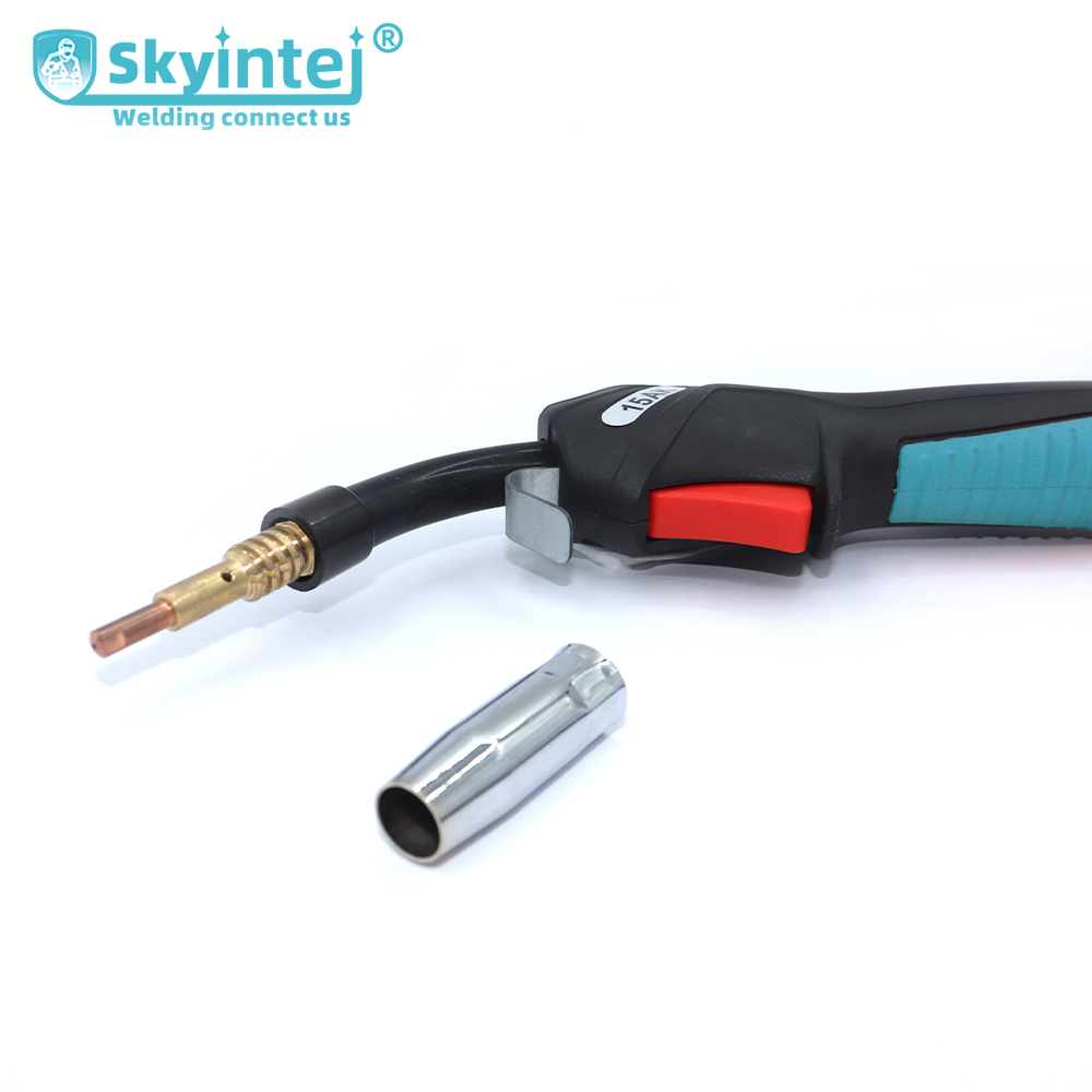 Gas Cooled 15AK Welding Torch Customized With Electrical Transmission