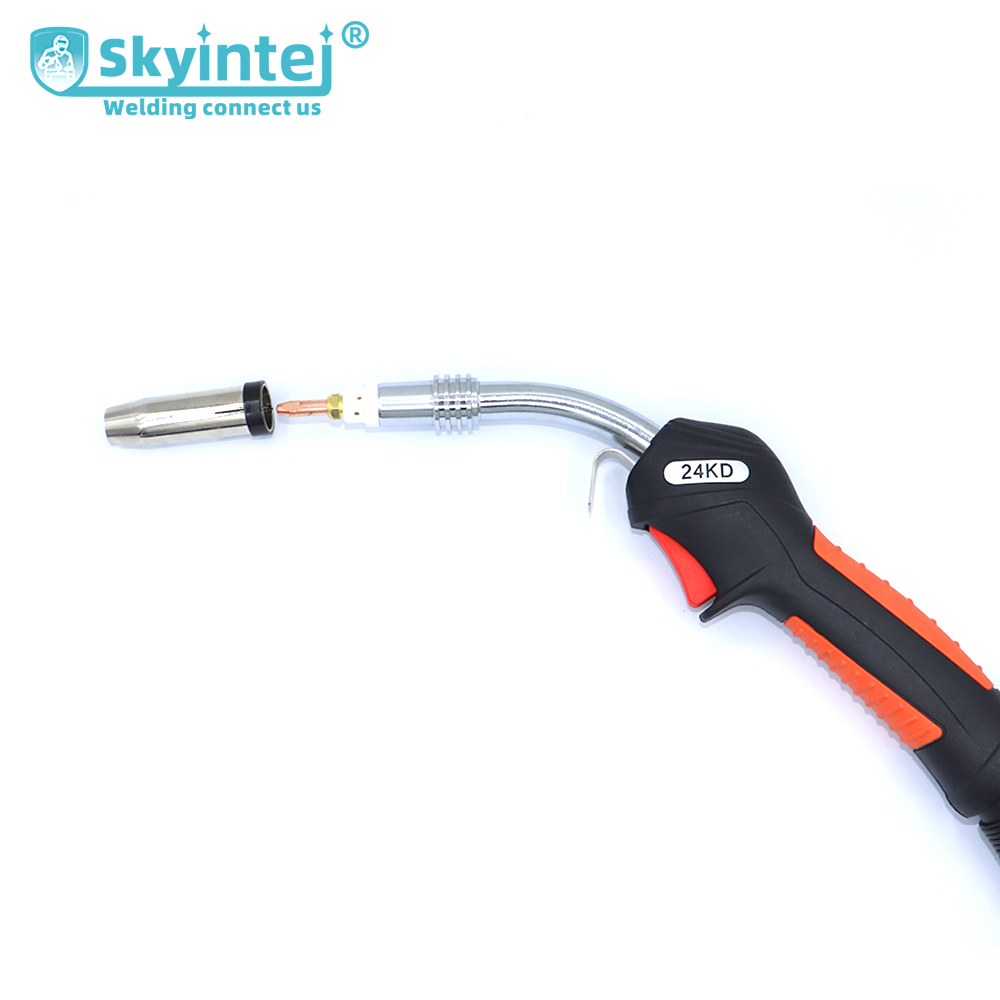 Industrial 24kd Mig Torch Lightweight 220A Mixed Gases Cooled