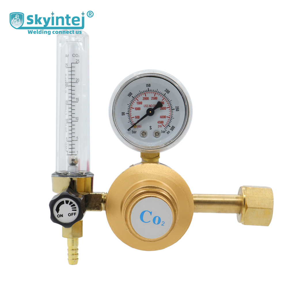 Brass Body Argon CO2 Regulator 0-15MPa for Industrial Welding