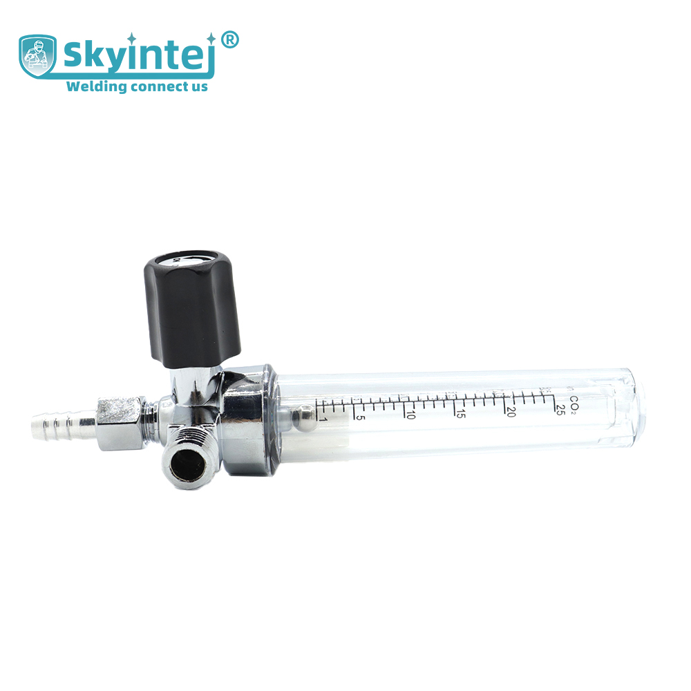 Aluminium Argon CO2 Flow Meter 1-25Lpm Flow for Welding Gas Regulation