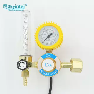 Brass CO2 Flow Meter Regulator Precise Gauge 0-15MPa Inlet CE Approved for Factory