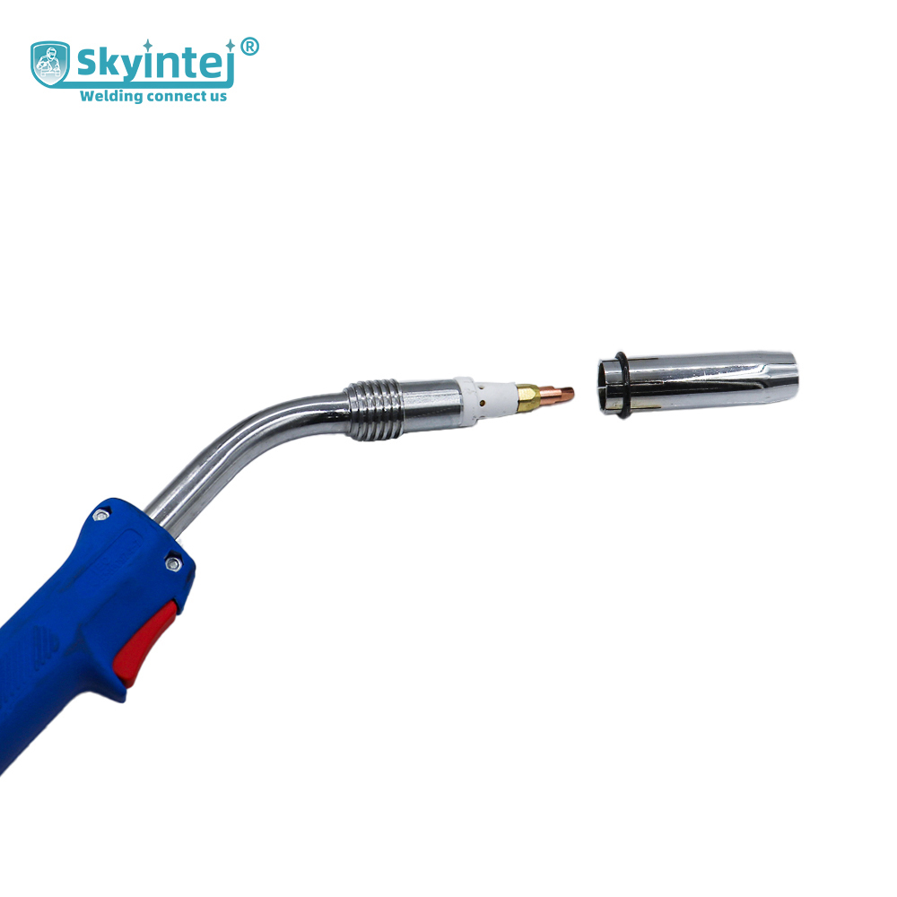 High Temperature Resistant Gas Cooled MIG Torch 40KD with CO2 Euro Adapter