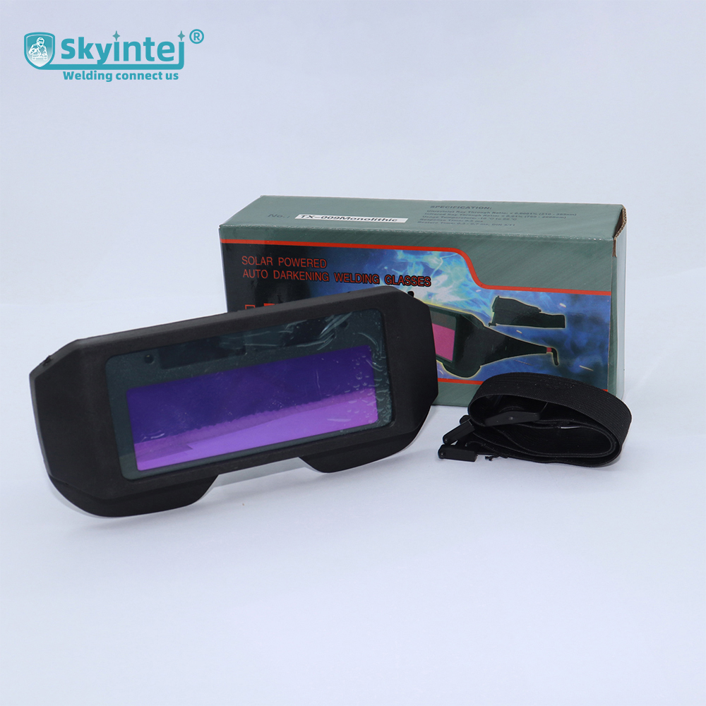 Auto Darkening Welding Safety Goggles Battery / Solar Dual Supply For Metalworking