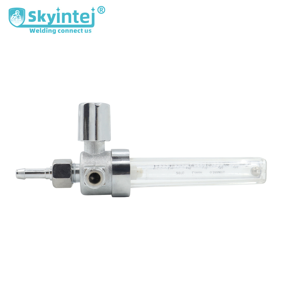 Brass Body Argon / CO2 Flow Meter Industrial With 1-25Lpm Flow