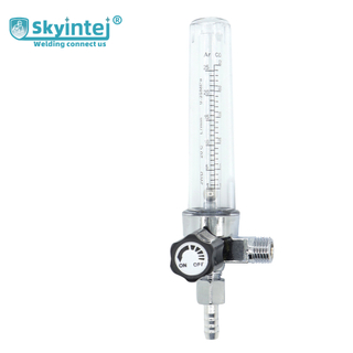 Aluminium Argon CO2 Flow Meter 1-25Lpm Flow for Welding Gas Regulation