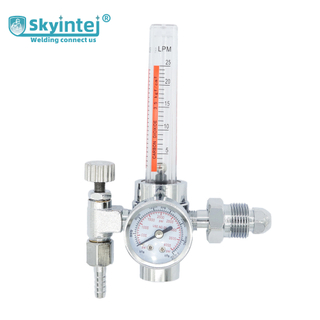 Argon / CO2 Gas Welding Regulator 0-25LPM Flow Meter 0-3500psi Pressure Range