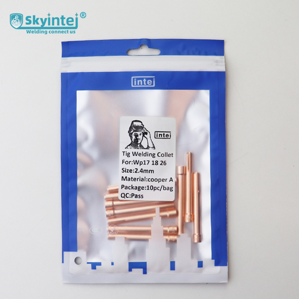 Copper Tig Welding Torch Collet 2.4mm for Wp17/18/26 in 10Pc/Bag